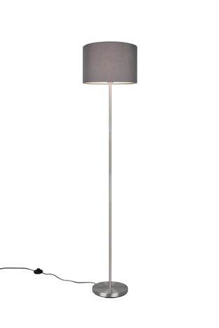 401100111 Trio Hotel, stojací lampa z šedého textilu, 1xE27 max. 60W, výška 160cm 1