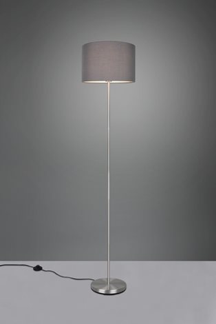 401100111 Trio Hotel, stojací lampa z šedého textilu, 1xE27 max. 60W, výška 160cm 2