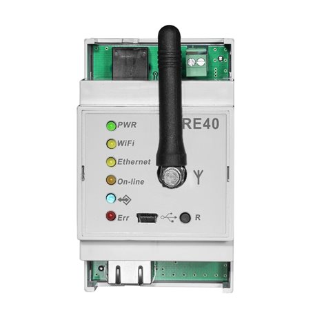 PRE40 Převodník ETH/WIFI-RS232 na DIN lištu 3