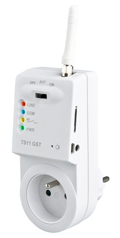 TS11 GST Tepelně spínaná zásuvka s ovládáním přes GST modul 1
