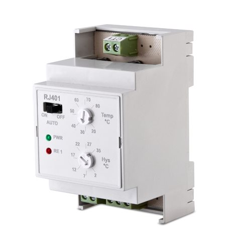 RJ401 Elektronický termostat na DIN 1