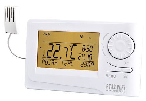PT32 WIFI Prostorový termostat se zabudovaným WIFI modulem 1
