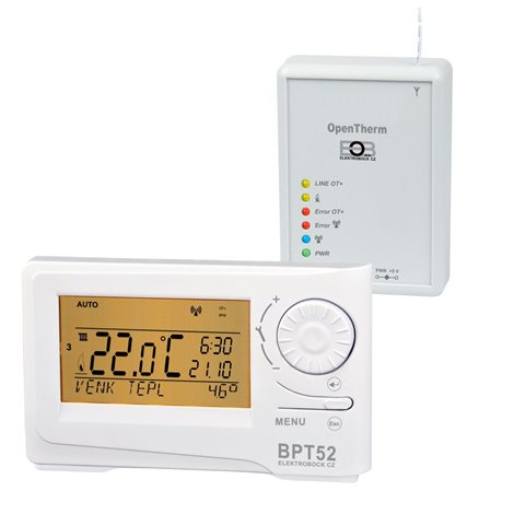BPT52 Bezdrátový termostat s OpenTherm komunikací