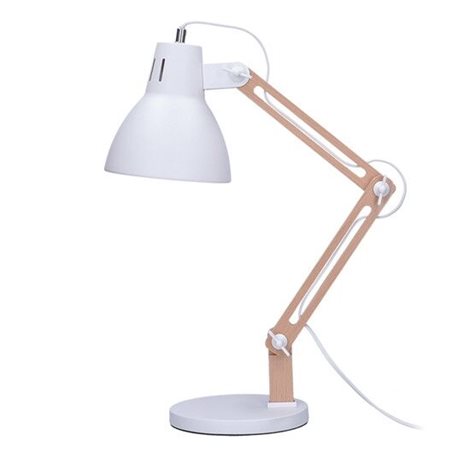 WO57-W Stolní lampa Falun, E27, bílá 1
