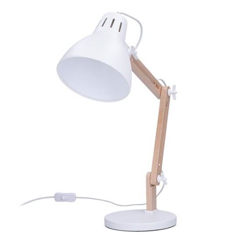 WO57-W Stolní lampa Falun, E27, bílá 2