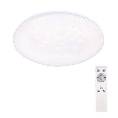 WO763 Solight LED stropní světlo Star, kulaté, 24W,1440lm, dálkové ovládání, 37cm 1