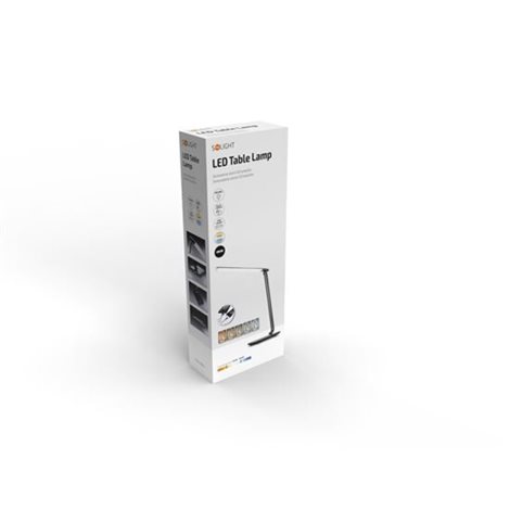WO37-B LED stolní lampička stmívatelná, 12W, volba teploty světla, černý lesk 10