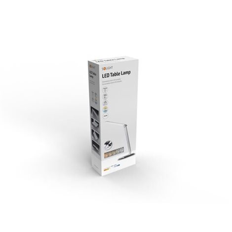 WO37-W LED stolní lampička stmívatelná, 12W, volba teploty světla, bílý lesk 10