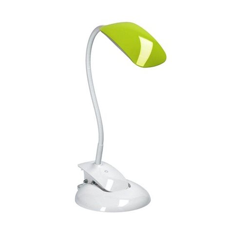 WO42 LED stmívatelná lampička 2v1, podstavec i klip, 5W 4000K, 3 barevné kryty 2