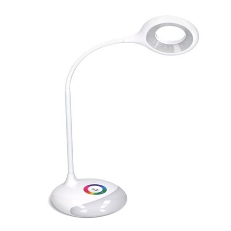WO44 LED stolní lampička nabíjecí, 5W, RGB podsvícení, stmívatelná, USB napájení 2