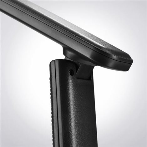 WO45-B LED stolní lampička s displayem, 9W, volba teploty světla, kůže, černá 4