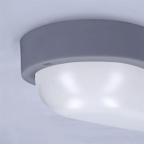 WO744-G LED venkovní osvětlení oválné, 13W, 910lm, 4000K, IP54, 21cm, šedá barva 8