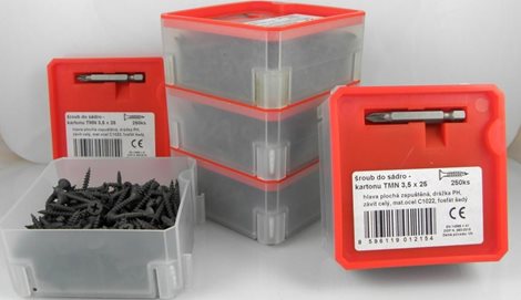 Sádr. šroub TMN 3,5 x 35 Q - box po 150 ks 1