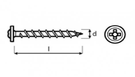 Sádr. šroub WHN 4,2 x 55 Q - box po 50 ks 1