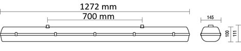 PRIMA LED Ex 2.4ft PCc 8800/840 Svítidlo průmyslové LED 2x4400lm 60W IP66 9