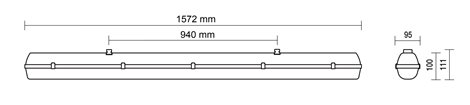PRIMA 158 AC E zář.svítidlo 1x58W EVG IP66 9