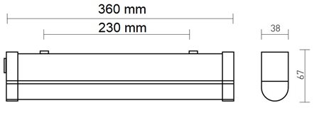 SB LED 1.1ft 1100/840 Svítidlo interiérové LED 1x1100lm 9W IP20 6