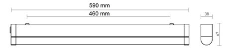 SB LED 1.2ft 2200/840 Svítidlo interiérové LED 1x2200lm 15,2W IP20 6