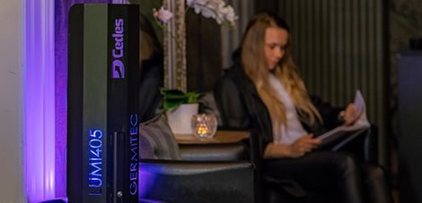 LumiNano405mini Světlo se stojanem a paravanem malé 6