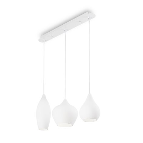 SOFT SP3 závěsné svítidlo 3x E14 40W bez zdroje 60cm IP20, bílé