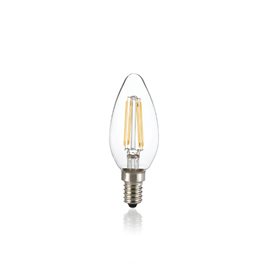 LED filament žárovka E14 4W 320lm 3000K CRI80, stmívatelná