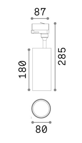SMILE lištové bodové svítidlo LED 20W 3000lm 3000K 36° CRI80 IP20, bílé 5