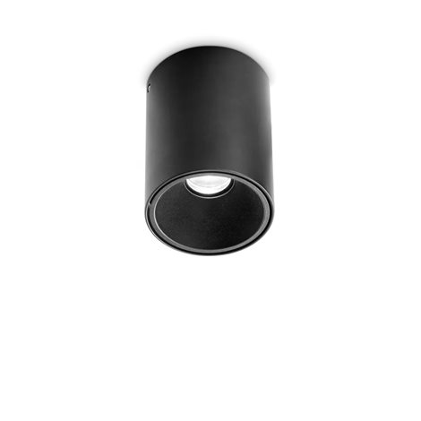 NITRO přisazené LED svítidlo 10W 1100lm 3000K 8cm kulaté IP20, černé 1