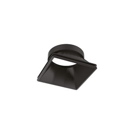 DYNAMIC symetrický čtvercový reflektor 6,5cm, černý
