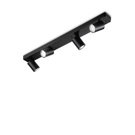 RUDY PL4 přisazené bodové svítidlo 4x GU10 LED 7W 610lm 3000K 76cm IP20, černé