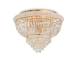 DUBAI PL24 stropní přisazené svítidlo 24x E14 40W bez zdroje 78cm IP20, mosazné