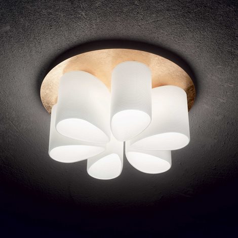 DAISY PL6 stropní přisazené svítidlo 6x E27 60W bez zdroje 60cm IP20, zlaté 2