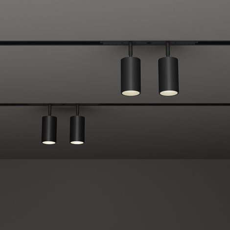 EGO TRACK DOUBLE lištové LED svítidlo 16W 1450lm 3000K On-Off IP20, černé 2