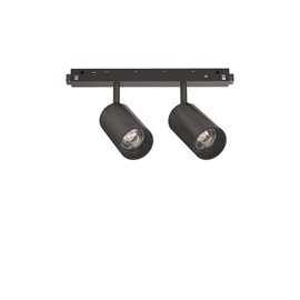EGO TRACK DOUBLE lištové LED svítidlo 16W 1450lm 3000K On-Off IP20, černé