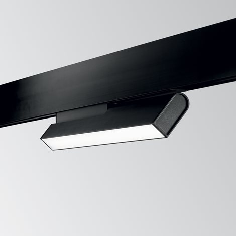 EGO FLEXIBLE WIDE lištové LED svítidlo 7W 820lm 3000K On-Off 110° 28,3cm IP20, černé 3