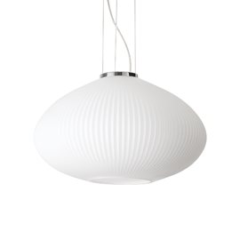 PLISSE' SP1 závěsné svítidlo 1x E27 60W bez zdroje 45cm IP20, chromové
