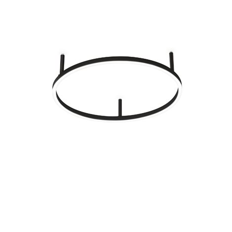 ORACLE SLIM přisazené LED svítidlo 32W 3150lm 3000K 50cm kulaté IP20, černé 1
