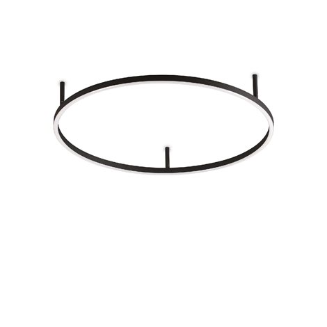 ORACLE SLIM přisazené LED svítidlo 38W 4300lm 3000K 70cm kulaté IP20, černé 1