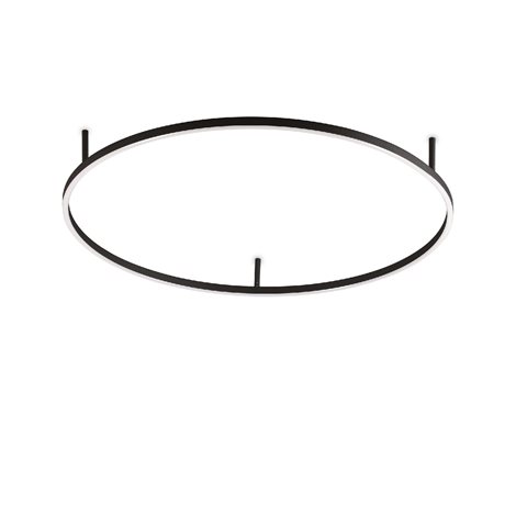 ORACLE SLIM přisazené LED svítidlo 55W 5300lm 3000K 90cm kulaté IP20, černé 1