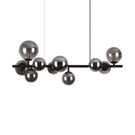 PERLAGE SP10 závěsné svítidlo 10x G9 LED 3W 370lm 3000K 81cm IP20, černé