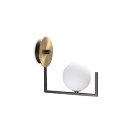 BIRDS AP1 nástěnné svítidlo 1x G9 LED 3W 370lm 3000K IP20, černé/mosazné