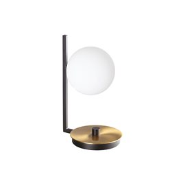 BIRDS TL1 stolní lampa 1x G9 LED 3W 370lm 3000K 26,5cm IP20, černé/mosazné