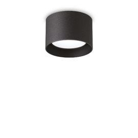 SPIKE PL1 stropní přisazené svítidlo 1x GX53 LED 9W 910lm 3000K kulaté 10cm IP20, černé