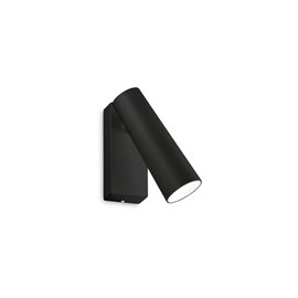 PIPE AP nástěnné bodové svítidlo LED 7W 580lm 3000K IP20, černé