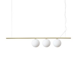 PERLINE SP3 závěsné svítidlo 3x G9 LED 3W 370lm 3000K 120,5cm IP20, mosazné