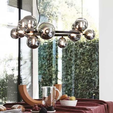 PERLAGE SP14 závěsné svítidlo 14x G9 LED 3W 370lm 3000K 85cm IP20, mosazné 2