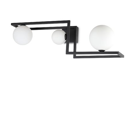 ANGOLO PL3 přisazené svítidlo 3x G9 LED 3W 370lm 3000K IP20, černé