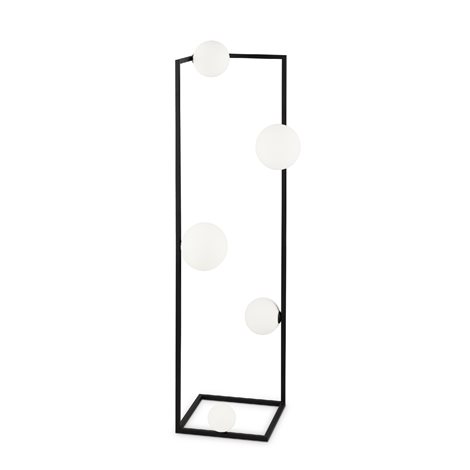 ANGOLO PT5 stojací lampa 5x G9 3W 370lm 3000K 118cm IP20, černé