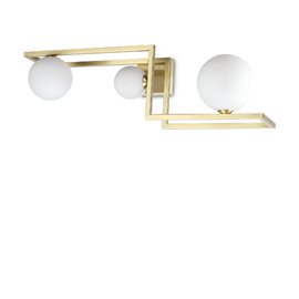 ANGOLO PL3 přisazené svítidlo 3x G9 LED 3W 370lm 3000K IP20, mosazné