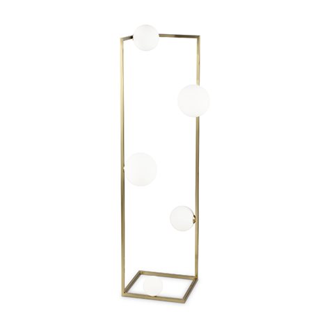 ANGOLO PT5 stojací lampa 5x G9 3W 370lm 3000K 118cm IP20, mosazné