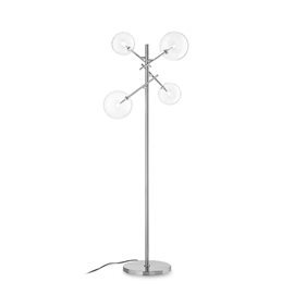 EQUINOXE PT4 stojací lampa 4x G4 LED 2W 160lm 3000K 166cm IP20, chromové